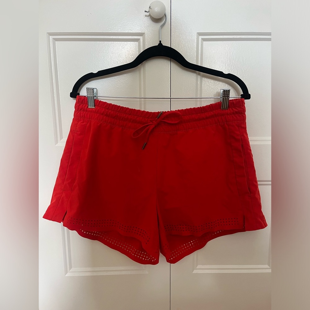 Poppy Red Athleta Shorts